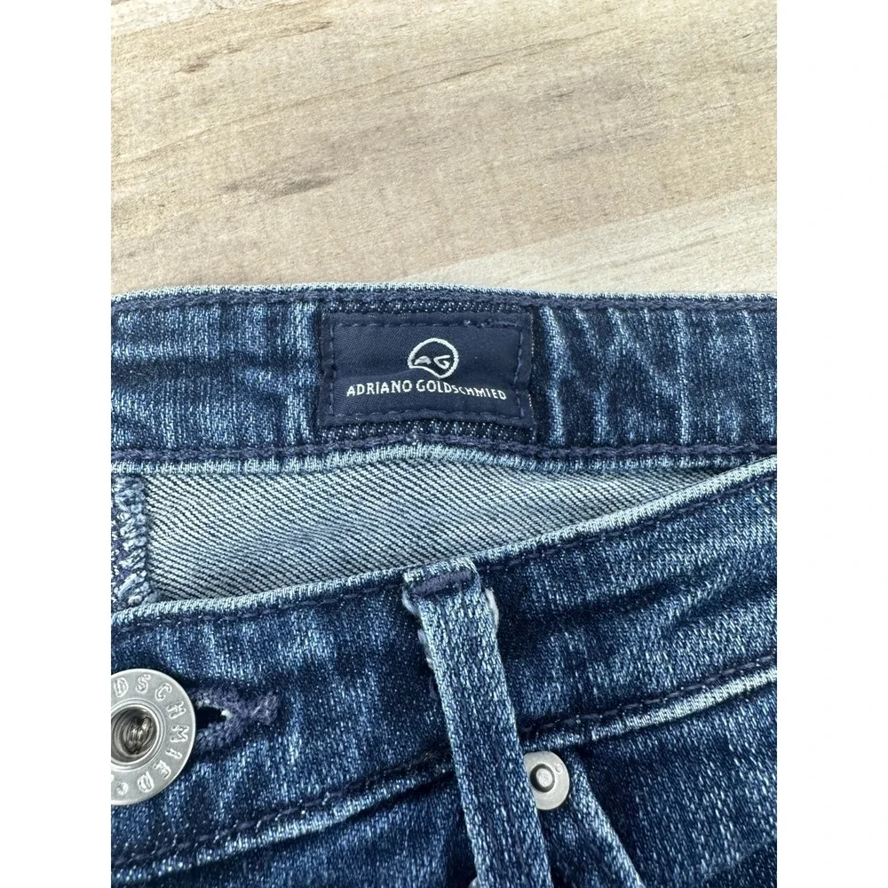 AG‎ Adriano Goldschmied The Stevie Ankle Slim Straight Dark Wash Jeans Women 29R - Picture 3 of 10